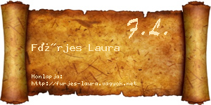 Fürjes Laura névjegykártya